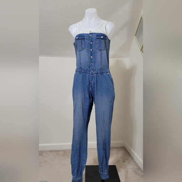 VENUS Pants & Jumpsuits Venus Denim Orchid Jumpsuit Poshmark